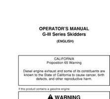 Operators Manuals for Timberjack G Series Iii model 540giii Skidders