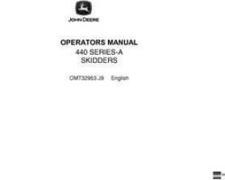 Operators Manuals for Timberjack A Series model 440a Skidders