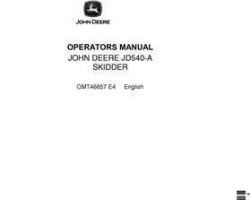 Operators Manuals for Timberjack A Series model 540a Skidders