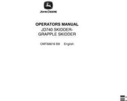 Operators Manuals for Timberjack A Series model 740a Skidders