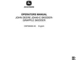 Operators Manuals for Timberjack C Series model 440c Skidders