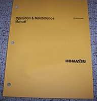 Komatsu Wheel Loaders Model Wa70-7 Owner Operator Maintenance Manual - S/N H62051-UP