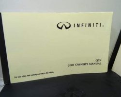 2001 Infiniti QX4 Owner's Manual