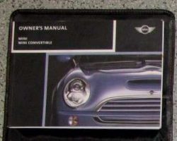 2005 Mini Cooper & Mini Convertible Owner's Manual