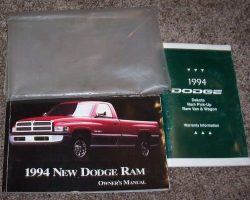 1994 Dodge Ram Truck Owner's Manual Set