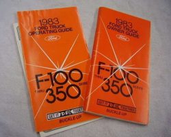1987 Ford F-350 Truck Owner's Manual Set