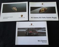 2011 Porsche 911 Carrera Owner's Manual Set