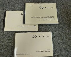 2001 Infiniti QX4 Owner's Manual Set
