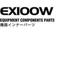 Hitachi Ex-series model Ex100w Excavators Equipment Components Parts Catalog Manual