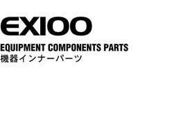 Hitachi Ex-series model Ex100 Excavators Equipment Components Parts Catalog Manual