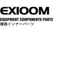 Hitachi Ex-5 Series model Ex100m-5 Excavators Equipment Components Parts Catalog Manual