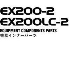 Hitachi Ex-2 Series model Ex200lc-2 Excavators Equipment Components Parts Catalog Manual