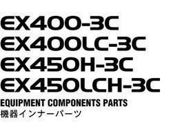 Hitachi Ex-3 Series model Ex400lc-3c Excavators Equipment Components Parts Catalog Manual