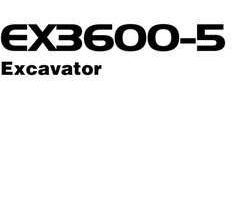 Parts Catalogs for Hitachi Ex-5 Series model Ex3600-5 Engine