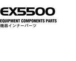 Hitachi Ex-series model Ex5500 Excavators Equipment Components Parts Catalog Manual