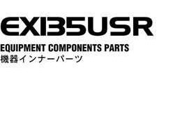 Hitachi Ex-series model Ex135usr Excavators Equipment Components Parts Catalog Manual