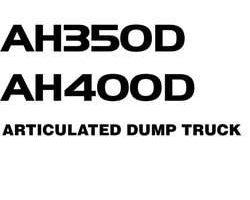 Parts Catalogs for Hitachi D Series model Ah400d Articulated Dump Trucks