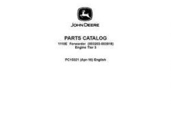 Parts Catalogs for Timberjack E Series model 1110e T3 Forwarders