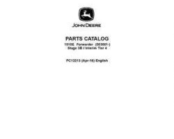 Parts Catalogs for Timberjack E Series model 1510e It4 Forwarders