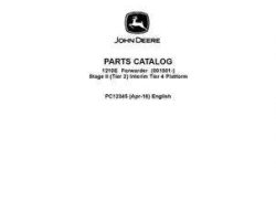 Parts Catalogs for Timberjack E Series model 1210e It4 T2 Forwarders