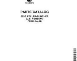 Parts Catalogs for Timberjack B Series model 693b Tracked Feller Bunchers