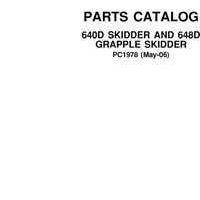 Parts Catalogs for Timberjack D Series model 648d Skidders