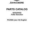 Parts Catalogs for Timberjack 43 Series model 843g Wheeled Feller Bunchers