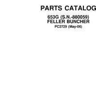 Parts Catalogs for Timberjack G Series model 653g Tracked Feller Bunchers