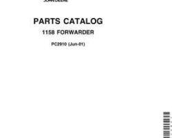 Parts Catalogs for Timberjack 58 Series model 1158 Forwarders