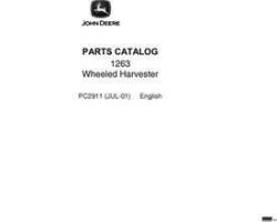 Parts Catalogs for Timberjack 63 Series model 1263 Wheeled Harvesters