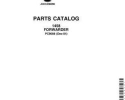 Parts Catalogs for Timberjack 58 Series model 1458 Forwarders