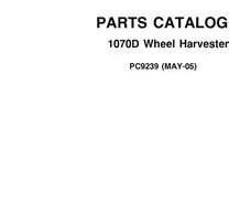 Parts Catalogs for Timberjack 70 Series model 1070d Wheeled Harvesters