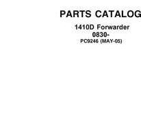 Parts Catalogs for Timberjack D Series_timberjack Models model 1410d Forwarders