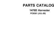 Parts Catalogs for Timberjack D Series model 1470d Wheeled Harvesters