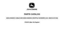 Parts Catalogs for Timberjack G Series Iii model 640giii Skidders