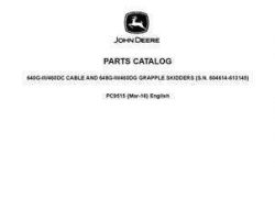 Parts Catalogs for Timberjack D Series model 460d Skidders