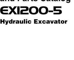 Hitachi Ex-5 Series model Ex1200-5 Excavators Owner Operator Manual
