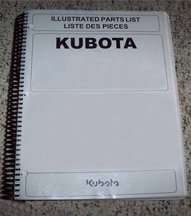 Master Parts Manual for Kubota Mower model GF1800 Mower