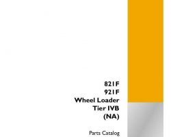 Parts Catalog for Case Wheel loaders model 821F
