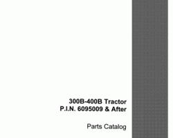 Parts Catalog for Case IH Tractors model 400B