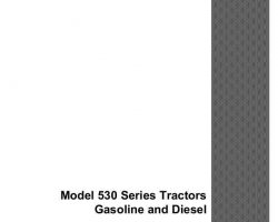 Parts Catalog for Case IH Tractors model 530