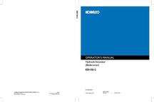 Kobelco Excavators model ED150 Operator's Manual