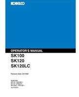 Kobelco Excavators model SK120 Operator's Manual