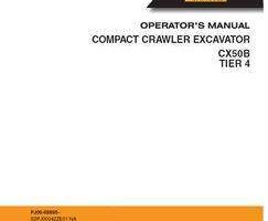 Case Excavators model CX50 Operator's Manual