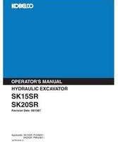 Kobelco Excavators model SK20SR Operator's Manual