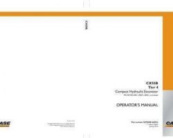 Case Excavators model CX55B Operator's Manual