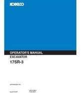 Kobelco Excavators model 17SR Operator's Manual