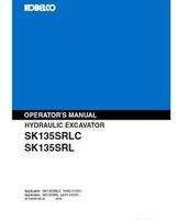 Kobelco Excavators model SK135 Operator's Manual
