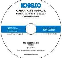 Operator's Manual on CD for Kobelco Excavators model 140SR