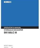 Kobelco Excavators model SK150LC Operator's Manual
